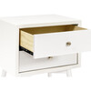 Palma Nightstand with USB Port, Assembled in Warm White - Nightstands - 5