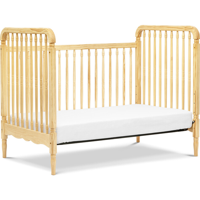 Liberty 3-in-1 Convertible Spindle Crib with Toddler Bed Conversion Kit, Natural - Cribs - 6