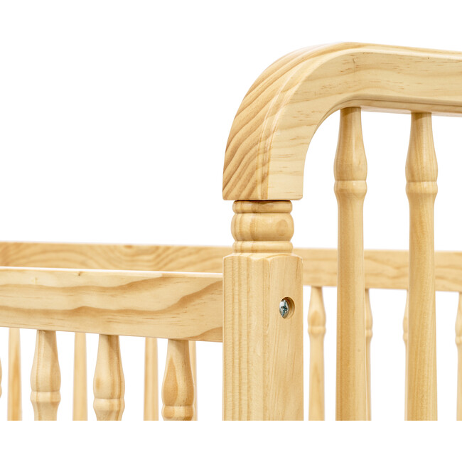 Liberty 3-in-1 Convertible Spindle Crib with Toddler Bed Conversion Kit, Natural - Cribs - 7