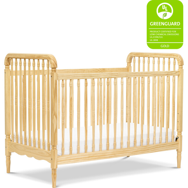 Liberty 3-in-1 Convertible Spindle Crib with Toddler Bed Conversion Kit, Natural - Cribs - 8