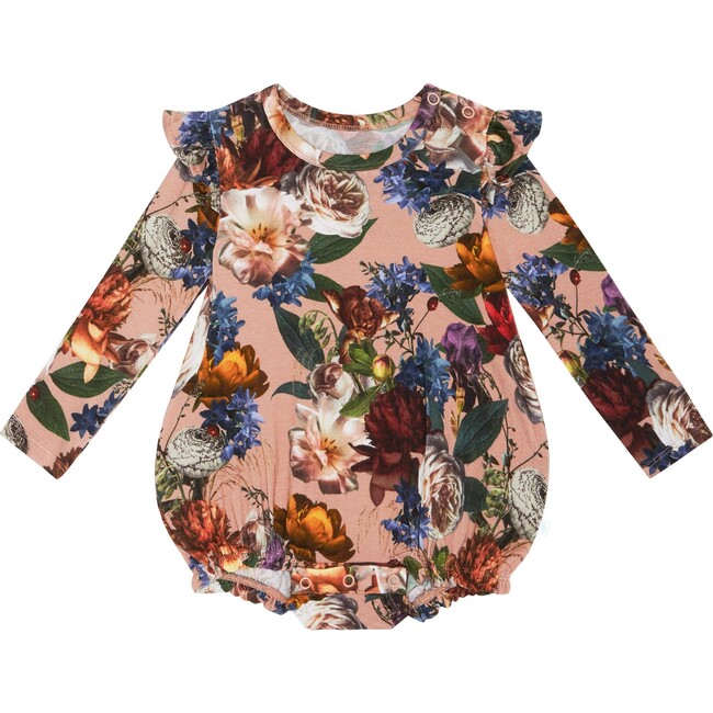 Long Sleeve Ruffled Bubble Romper, Phoebe - Rompers - 1