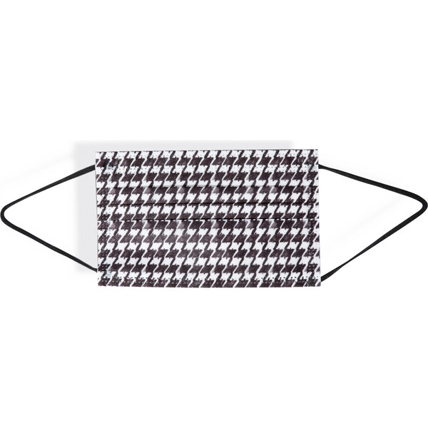 Kids Houndstooth Face Masks, 30 Pack Barrière Face Masks