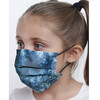 Kids Indigo Tie Dye Face Masks, 30 Pack - Face Masks - 3 - thumbnail
