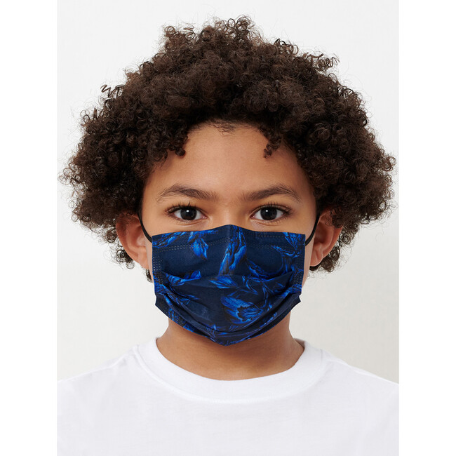 Kids Iris Floral Face Masks, 30 Pack - Face Masks - 4