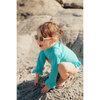 Surfer Baby Swimsuit, Blue Aqua - One Pieces - 2