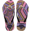 Kids Slim Glitter II Flip Flops, Black - Sandals - 1 - thumbnail