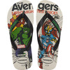 Kids Top Marvel Classics Flip Flops, Ice Grey - Sandals - 1 - thumbnail