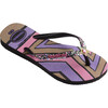 Kids Slim Glitter II Flip Flops, Black - Sandals - 2