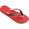 Kids Brazil Mix Flip Flops, Ruby Red - Sandals - 2