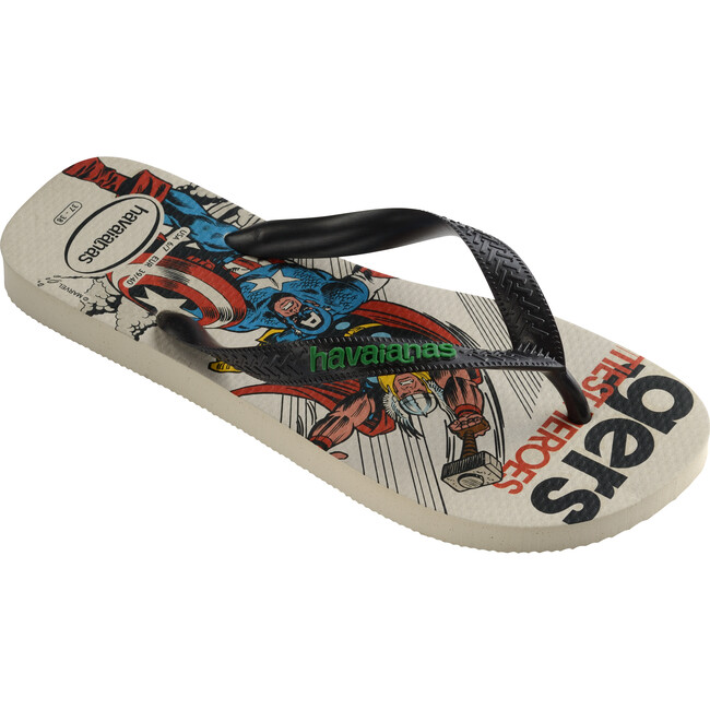 Kids Top Marvel Classics Flip Flops, Beige