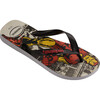 Kids Top Marvel Classics Flip Flops, Ice Grey - Sandals - 2