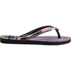 Kids Slim Glitter II Flip Flops, Black - Sandals - 3