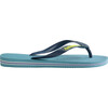 Kids Brazil Logo Flip Flops, Nautical Blue - Sandals - 3 - thumbnail