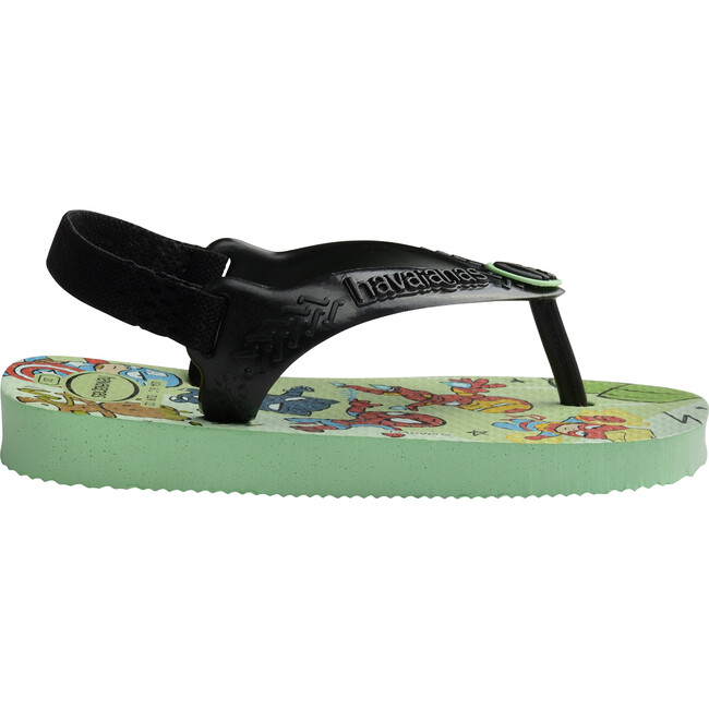 Baby Marvel Flip Flops, Green Garden - Sandals - 3