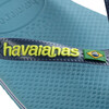 Kids Brazil Logo Flip Flops, Nautical Blue - Sandals - 4