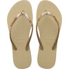 Slim Glitter II Flip Flops, Sand Grey - Sandals - 1 - thumbnail