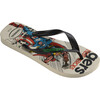 Mens Top Marvel Classics Flip Flops, Beige - Sandals - 2