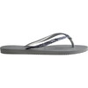 Slim Glitter II Flip Flops, Steel Grey - Sandals - 3