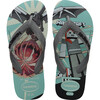 Kids Top Minecraft Flip Flops, Blue - Sandals - 1 - thumbnail