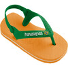 Baby Brazil Logo Flip Flops, Orange Citrus - Sandals - 2 - thumbnail