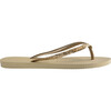Slim Glitter II Flip Flops, Sand Grey - Sandals - 3 - thumbnail