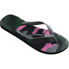 Top Camo Flip Flops, Black - Sandals - 2