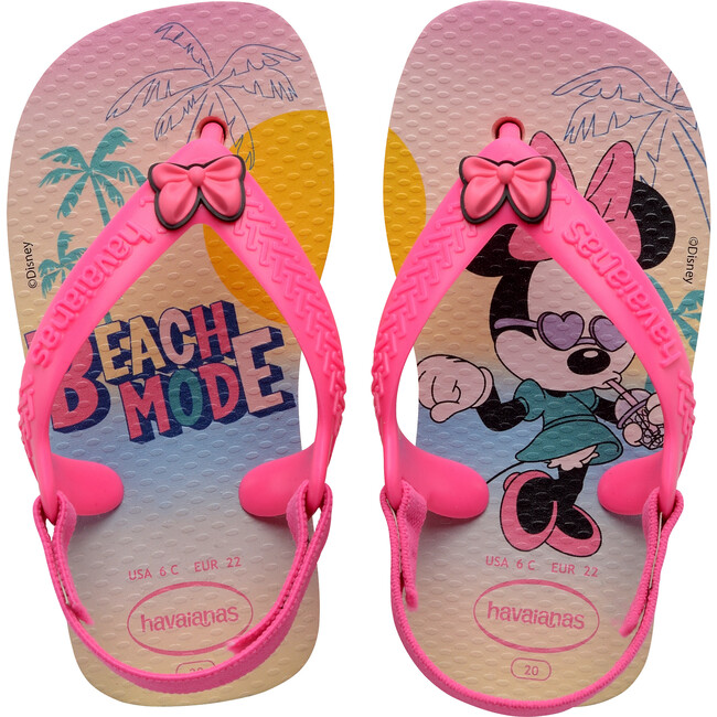 Baby Disney Classics Flip Flops, Pink & Pink