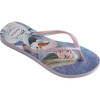 Kids Slim Frozen Flip Flops, Quiet Lilac & Lilac Moonlight Glitter - Sandals - 2