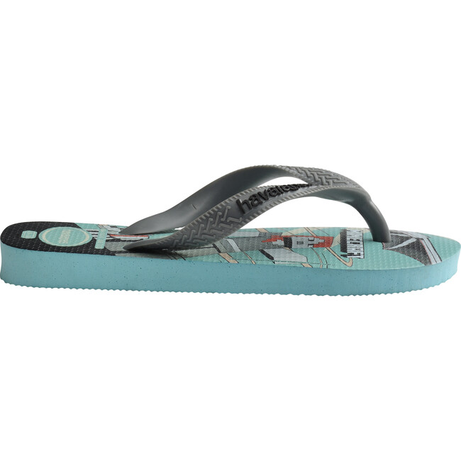Kids Top Minecraft Flip Flops, Blue - Sandals - 3