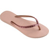 Slim Glitter II Flip Flops, Ballet Rose & Golden Blush - Sandals - 2