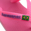 Baby Brazil Logo Flip Flops, Crystal Rose - Sandals - 4 - thumbnail