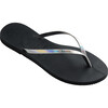 You Metallic Flip Flops, New Graphite - Sandals - 2