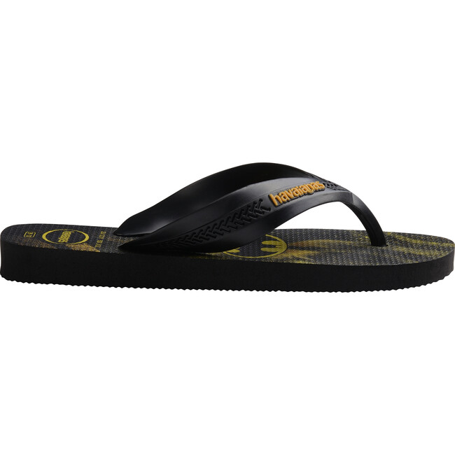 Kids Max Heroes Flip Flops, Black & Citrus Orange - Sandals - 3