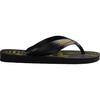 Kids Max Heroes Flip Flops, Black & Citrus Orange - Sandals - 3