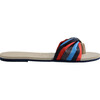 You St Tropez Flip Flops, Beige & Navy Blue - Sandals - 3