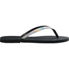 You Metallic Flip Flops, New Graphite - Sandals - 3