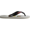 Men's Mario Bros Flip Flops, White & Black - Sandals - 3
