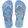 Kids Slim Princess Flip Flops, Blue Water - Sandals - 1 - thumbnail