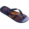 Hype Flip Flops, Navy Blue & Begonia Orange - Sandals - 2