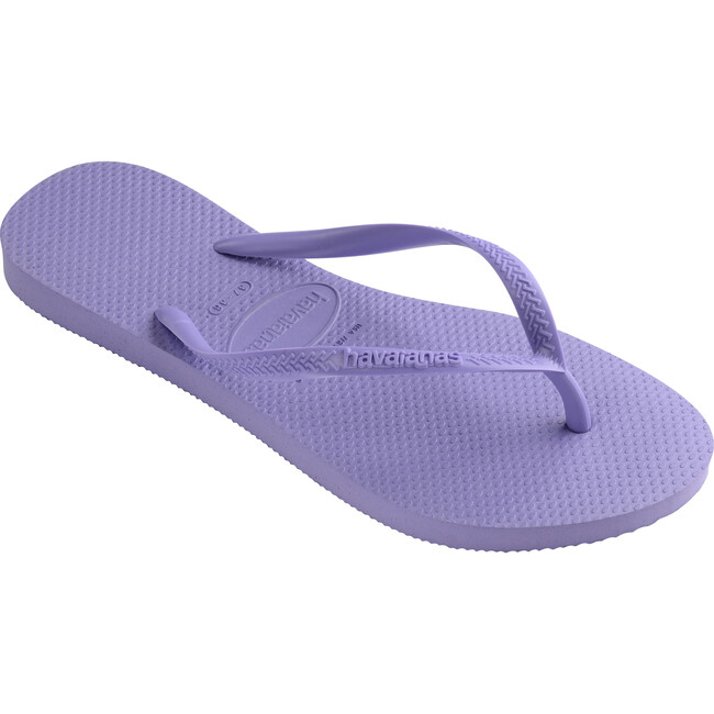 Slim Flip Flops, Purple Paisley