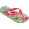 Kids Flores Flip Flops, Green Garden - Sandals - 2
