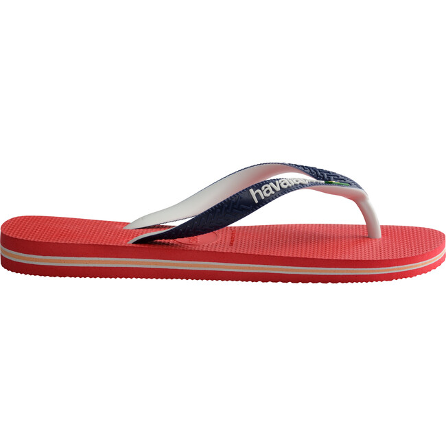 Men's Brazil Mix Flip Flops, Ruby Red - Sandals - 3