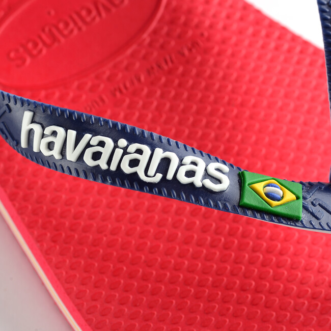 Men's Brazil Mix Flip Flops, Ruby Red - Sandals - 4