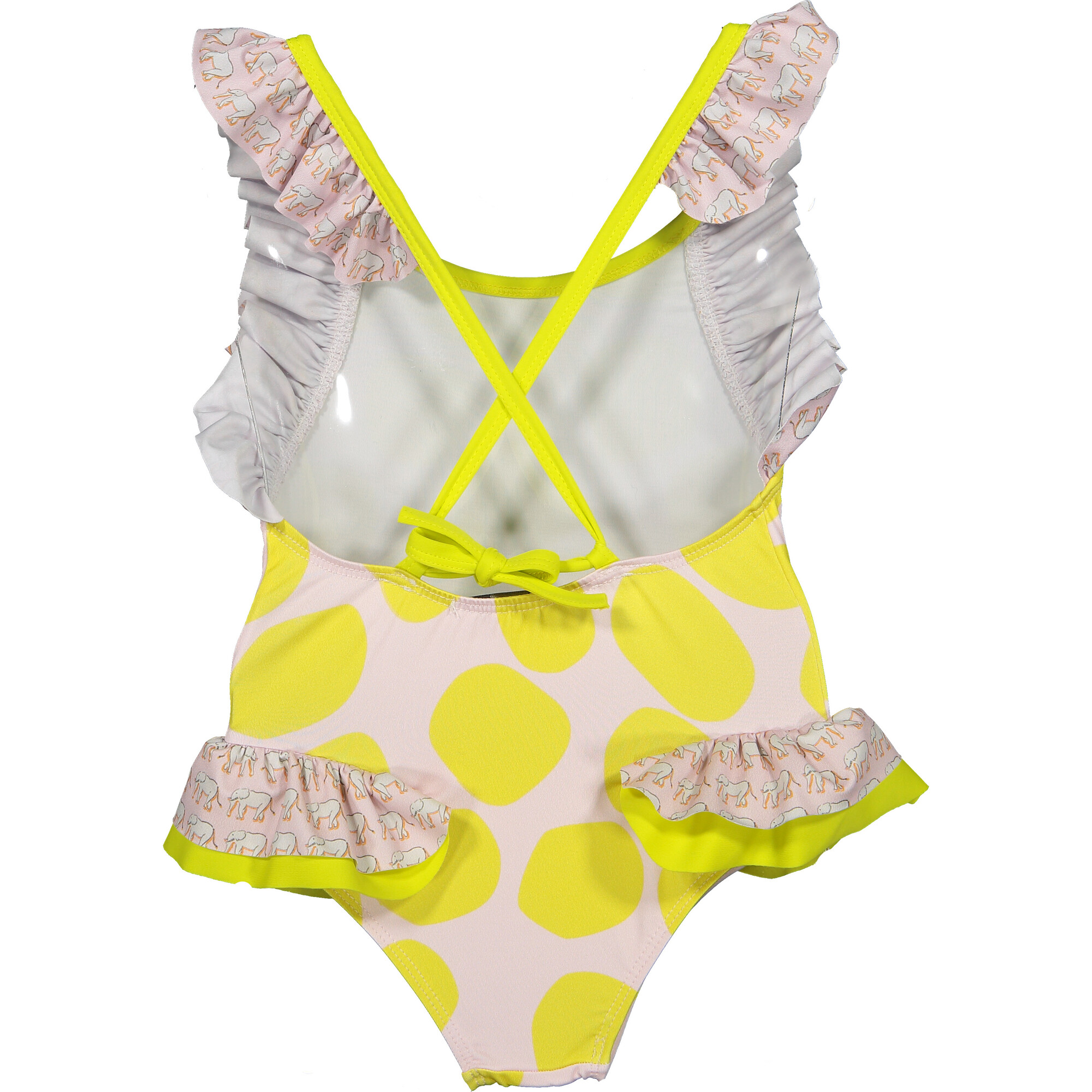 yp15) yellowpelota ワンピース yellow pelota Unique Vintage Yellow & White Polka Dot Barbara One Piece