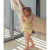 Elephant and Yellow Balls One Piece Swimsuit, Pink and Yellow - One Pieces - 4