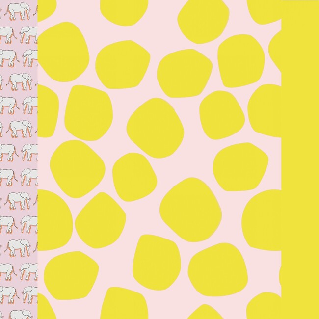 Elephant and Yellow Balls One Piece Swimsuit, Pink and Yellow - One Pieces - 10