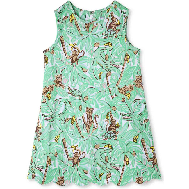 Piper Scallop Dress, Jaguar Jungle - Dresses - 1