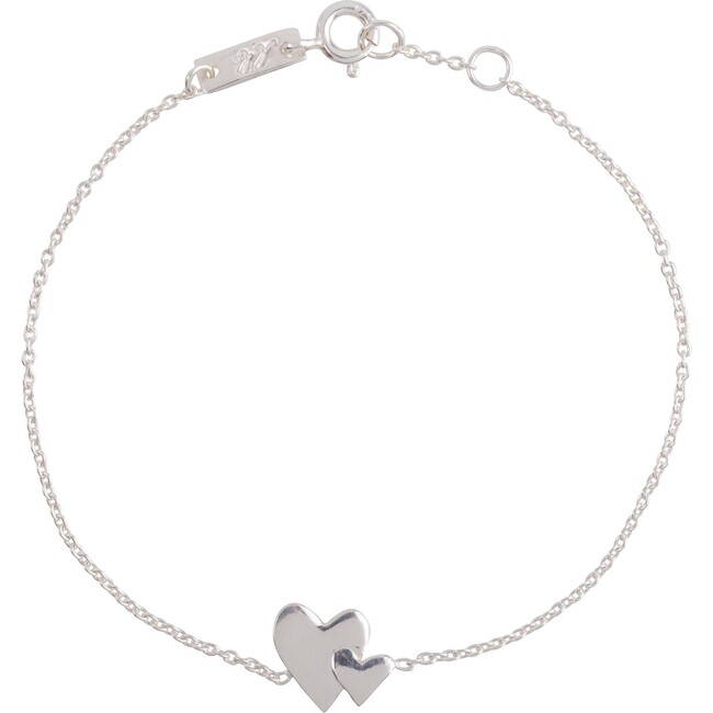 Our Hearts Beat As One Mother Bracelet, Silver