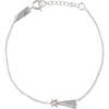 You Make My Wishes Come True Children's Bracelet, Silver - Bracelets - 1 - thumbnail