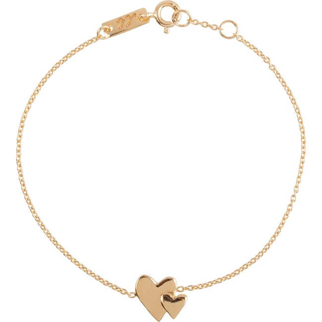 Our Hearts Beat As One Mother Bracelet, Gold Plated
